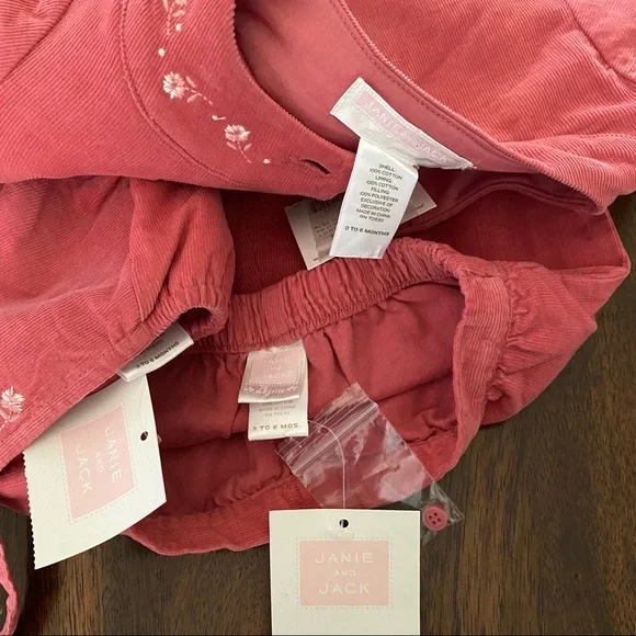 Janie and Jack Baby Layette Embroidered Set